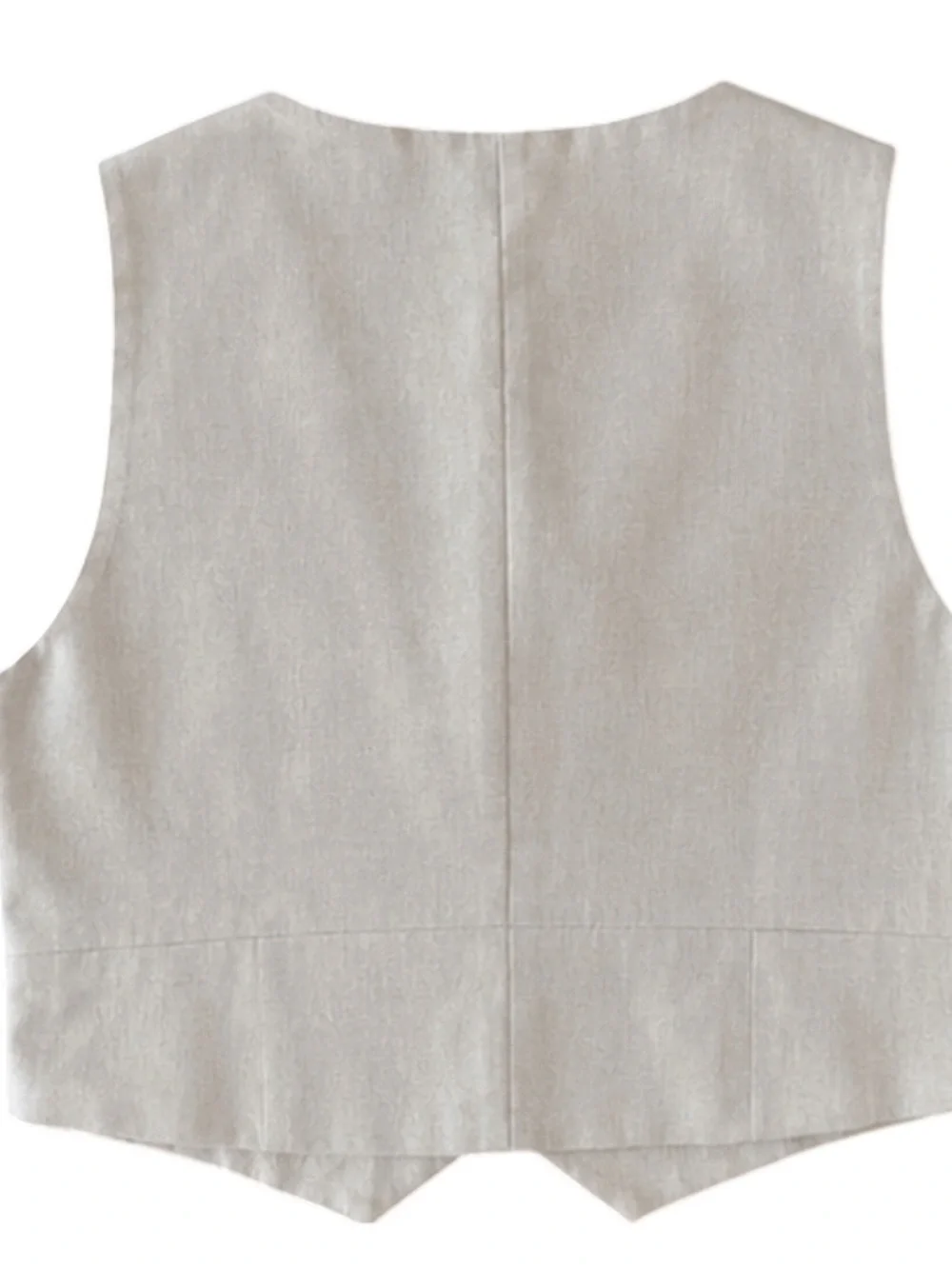 Tuckernuck Natural Linen Swing Freya Vest Size Small - Picture 5 of 5